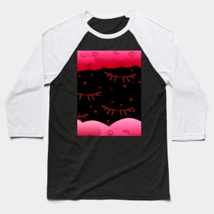 Vampiric Red Sky Baseball T-Shirt